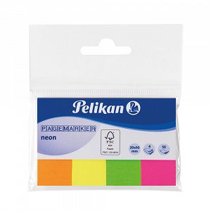 Pelikan Σελιδοδείκτες Αυτοκόλλητοι 4Χ20Χ50mm Φωσφορούχοι Ν130 200τμχ - Συσκευασία 10τμχ