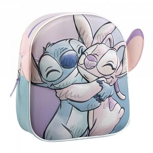 Απαλή 3D Τσάντα Πλάτης 27εκ Παιδικού Σταθμού DISNEY Lilo & Stitch