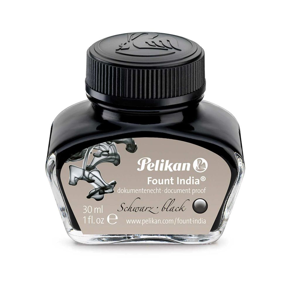 PELIKAN Ink in Bottle Fountain India Document-proof Black 30ml