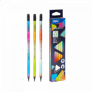 Triangular Pencil ΗΒ WOOD-FREE BLISTER ENOVATION DELI (Pack of 12pcs)