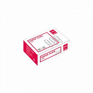 DELI Essential 100x Συνδετήρες Νο3 28mm από Ατσάλι, Πακέτο με 10 τεμάχια