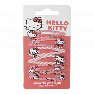 Αξεσουάρ για τα Μαλλιά Κοκαλάκια 6τμχ HELLO KITTY