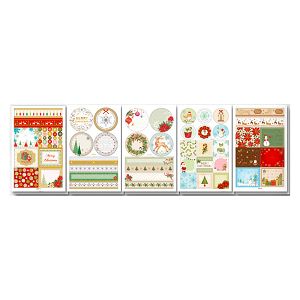Washi Stickers, 10 sheets 10X15cm CHRISTMAS