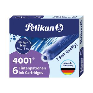 PELIKAN Ink Cartridges 4001 TP/6 Ink Royal Blue - Pack 30pcs