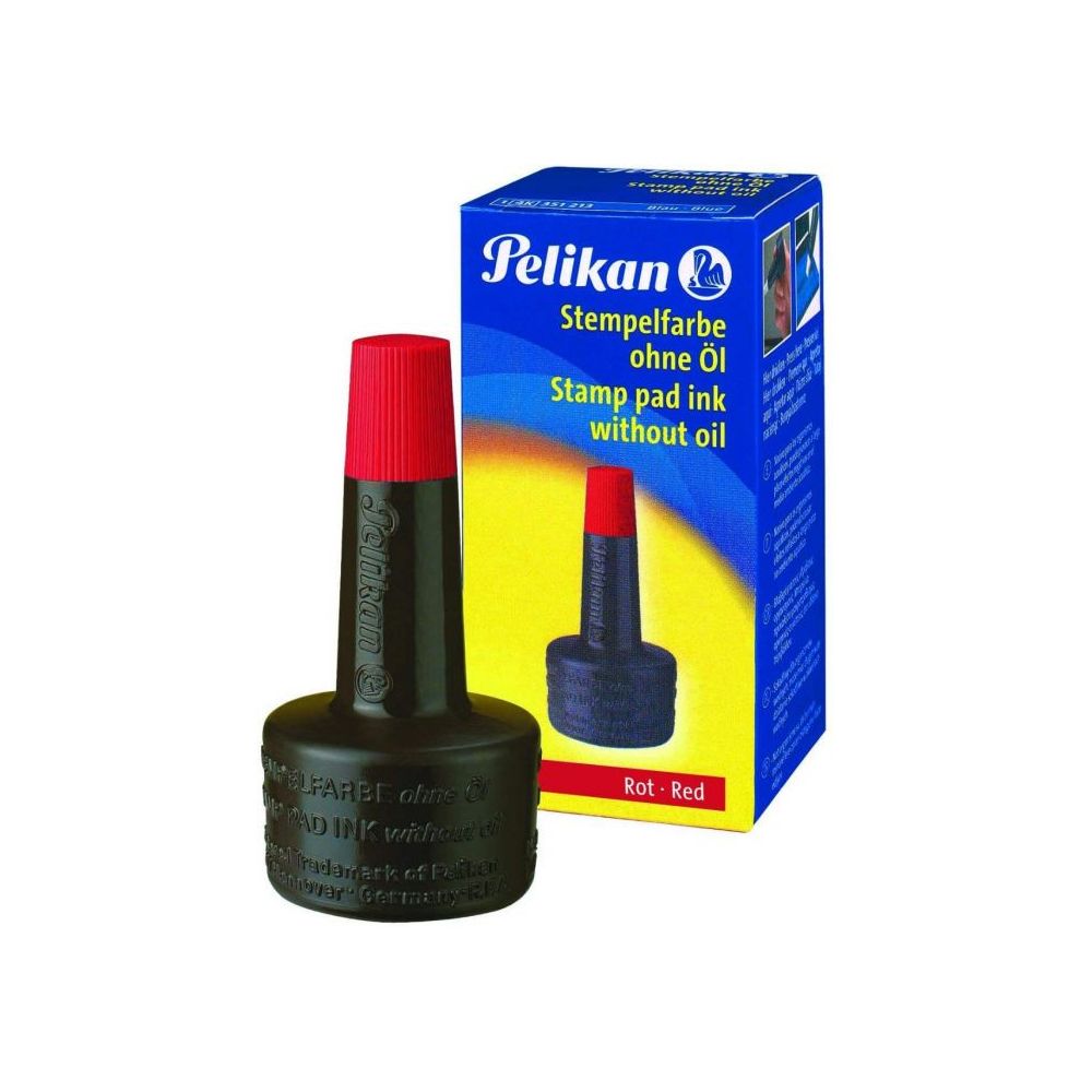 PELIKAN Stamp Pad Ink Without Oil Red