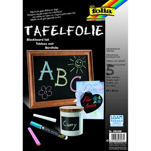 Blackboard Self-adhesive foil, 23X33cm, 5pcs set
