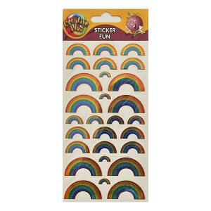 Set Laser Stickers Glitter Rainbows
