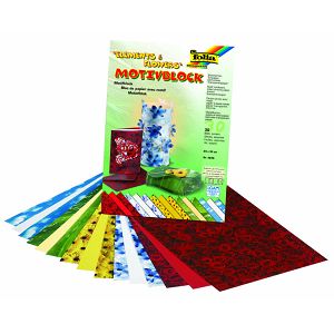 Motif Pad Basics, 24x34 cm, 30 Sheets, Flowers