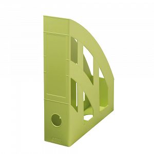 PELIKAN Plastic Magazine File A4 with Horizontal Window/Handle Light green, 4pcs Package