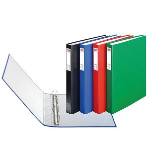 HERLITZ 4-ring Binder maX.file Protect A4 (Blue, Black, Red, Green) - 16pcs Package