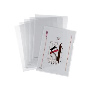 HERLITZ Embossed Clear Pocket A4  - 10pcs Package
