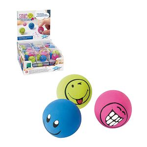 WEDO Eraser Balls Smile Balls Assorted Colors Display 18pcs - 3pcs Package
