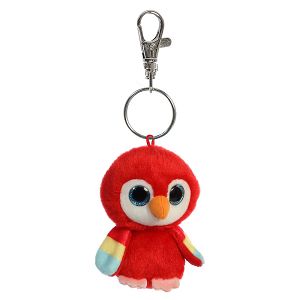 YOOHOO Lora Parrot Soft Toy with Keyclip 9cm