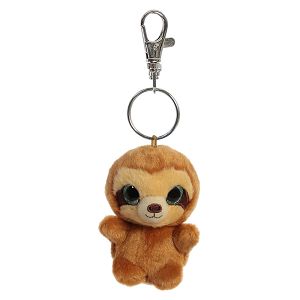 YOOHOO Slo The Sloth Soft Toy with Keyclip 9cm