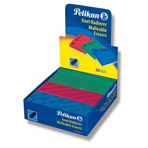PELIKAN Eraser GE20F 3 Assorted Colors Box 30pcs