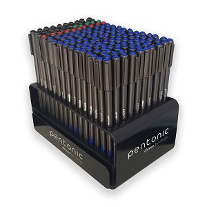 Ball pen LINC Pentonic/Μπλε-Μαύρο-Κόκκινο-Πράσινο, 0.70mm, Σταντ 150τμχ
