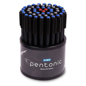 Ball pen LINC Pentonic/μπλε-μαύρο-κόκκινο, 0.70mm, Περιστρεφόμενη Θήκη 50τμχ