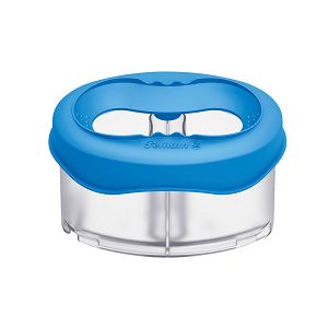 PELIKAN Water Container for Washing Brushes with Brush Holder Blue