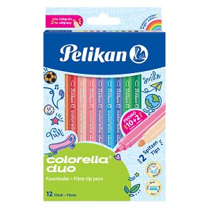 PELIKAN Fibre-tip Pen Colorella Duo 407 - 10pcs Package