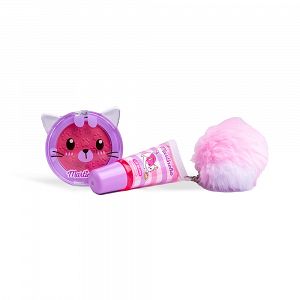 LULU & DUKI GLAM Σετ Δώρου (Lip Gloss, Μπρελόκ & Βούρτσα)