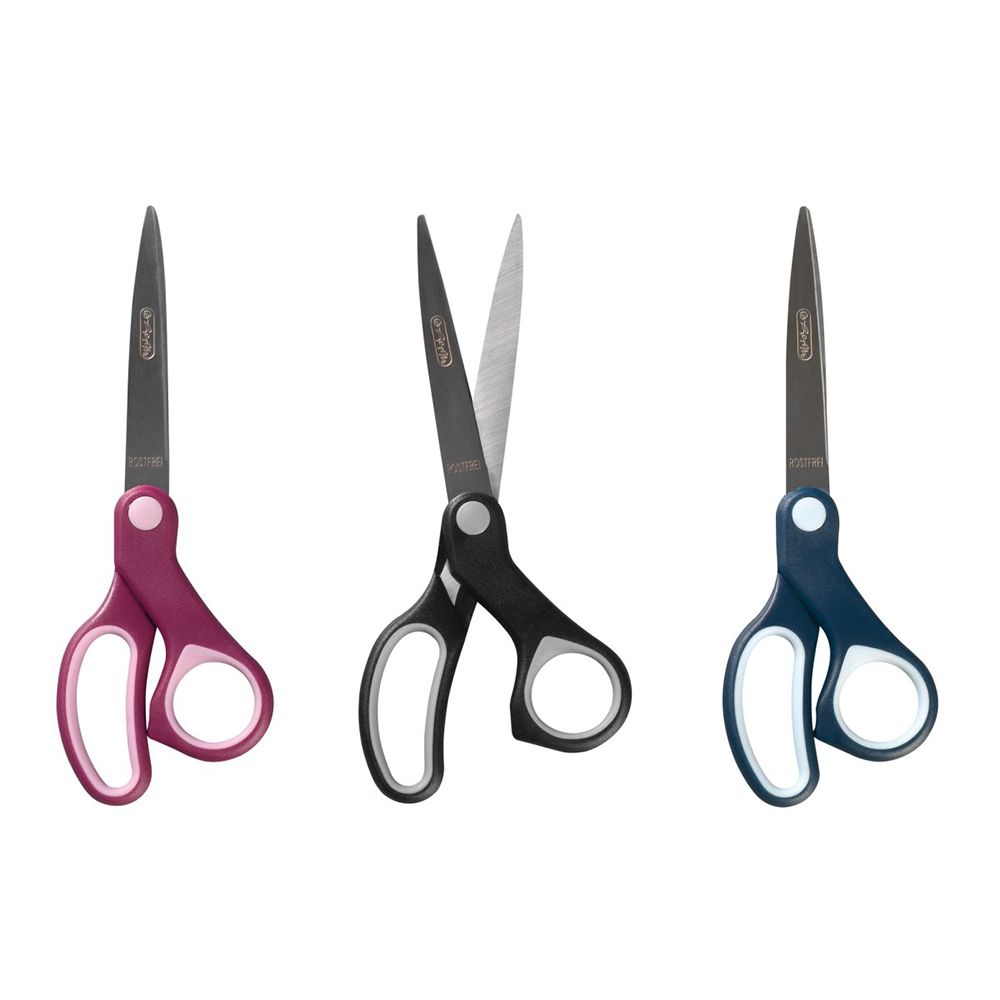 HERLITZ Pointed Craft Scissors 20.5cm Assorted Colours - 5pcs Package