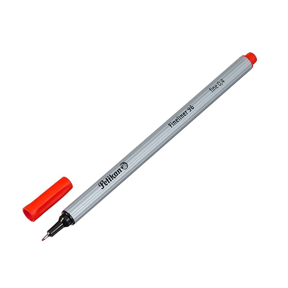 PELIKAN Firm Ink Tip 0.4mm Fineliner 96 Red - 10pcs Package
