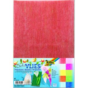 Synthetic Fibre Silk Sheets Set of 10 Colors 23Χ33 cm