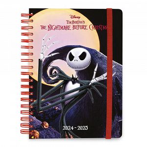 Hardcover Wire-O School Week to View Agenda 12 Months 2024/2025 15X21cm DISNEY The Nightmare Before Christmas