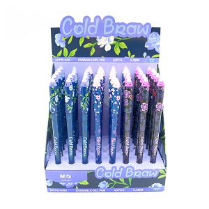 Display with 40 Erasable Gel Pens in 3 Designs COLD BRAW
