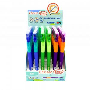 Display with 30 Erasable Gel Pens in 3 Designs BOYS