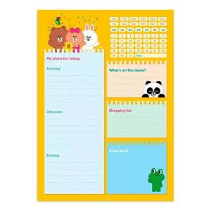 Daily To do list Α5 54 Sheets LINE FRIENDS