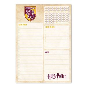 Daily To do list Α5 54  Sheets HARRY POTTER Gryffindor