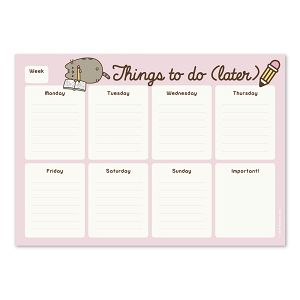 Weekly Planner Notepad A4/21Χ29 PUSHEEN Rose Collection