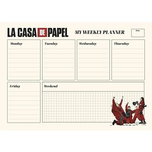 Weekly Planner Notepad A4/21Χ29 cm LA CASA DE PAPEL