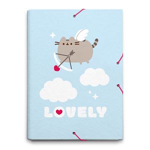 Folder Elastic cord A4 PUSHEEN Purrfect Love Collection
