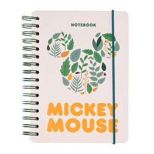 Notebook Hardcover Spiral Bullets A5/15X21 DISNEY Mickey Mouse