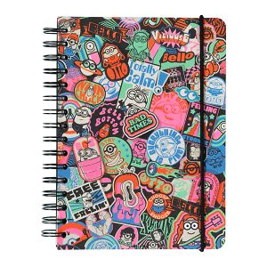 Notebook Hardcover Spiral Bullets A5/15X21 MINIONS