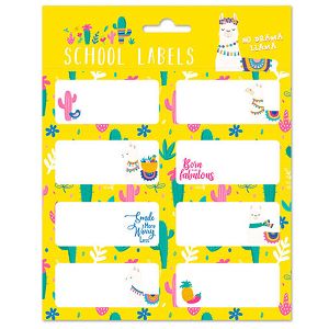 Sticky Labels 8x2 LLAMA LOVERS