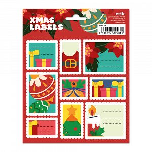 Sticky Labels 9X2 CHRISTMAS Christmas Tree
