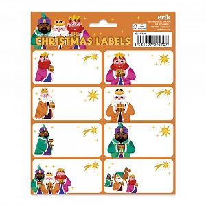Sticky Labels 8x2 MERRY CHRISTMAS The 3 Wise Men