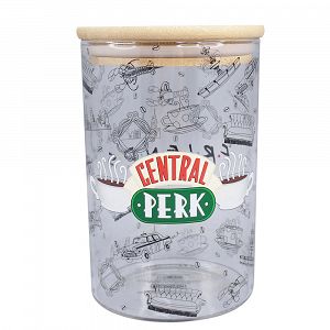 Glass Storage Container / Jar 18cm FRIENDS Central Perk