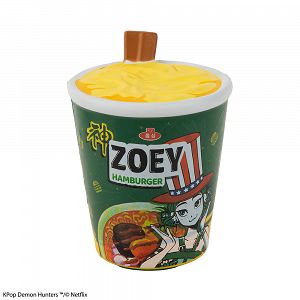 Squishy K-POP Demon Hunters Noodle Cup Zoey Hamburger
