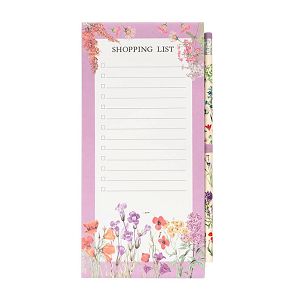 Notes Pad with Magnet & Pencil BOTANICAL Wild flowers by Kokonote