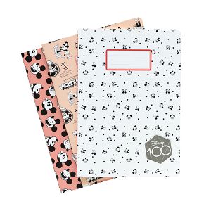 Pack of 3 Notebooks Α5/15X21 DISNEY 100th Anniversary Mickey Mouse
