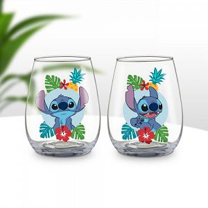 Set 2 Glasses 300ml DISNEY CLASSICS Lilo & Stitch