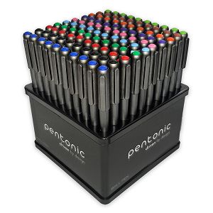 Ball pen LINC Pentonic/10 mixed colors, 1.00mm, display 100 pcs