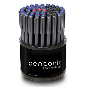 Ball pen LINC Pentonic/3 Ï‡Ï�ÏŽÎ¼Î±Ï„Î± (Î¼Î±Ï�Ï�Î¿, Î¼Ï€Î»Îµ, ÎºÏŒÎºÎºÎ¹Î½Î¿), 1.00mm, Î˜Î®ÎºÎ· 50Ï„Î¼Ï‡