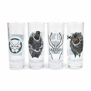 Set 4 Shot Glasses 100ml MARVEL Black Panther