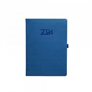 Daily Calendar Binded PU 2026 10Χ14 Royal Blue