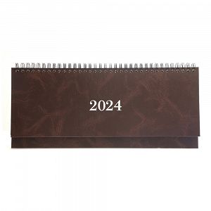 Weekly Planner 2024 30Χ13 Spiral Marble Brown
